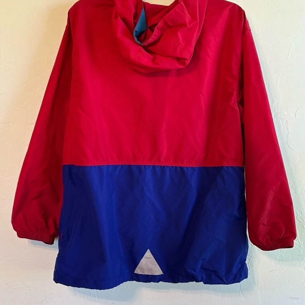 Vintage L.L. Bean Kid’s XL Red/Blue Tribal Design Zip Pullover Gorpcore Jacket